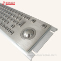 Anti-vandal Metal Keyboard and Track Ball